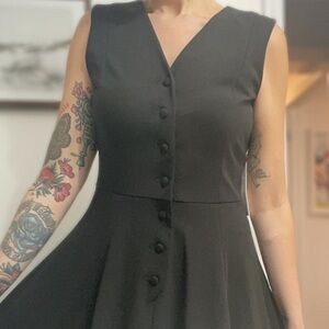 Calvin Klein NWT button v neck fit and flare dress size 10